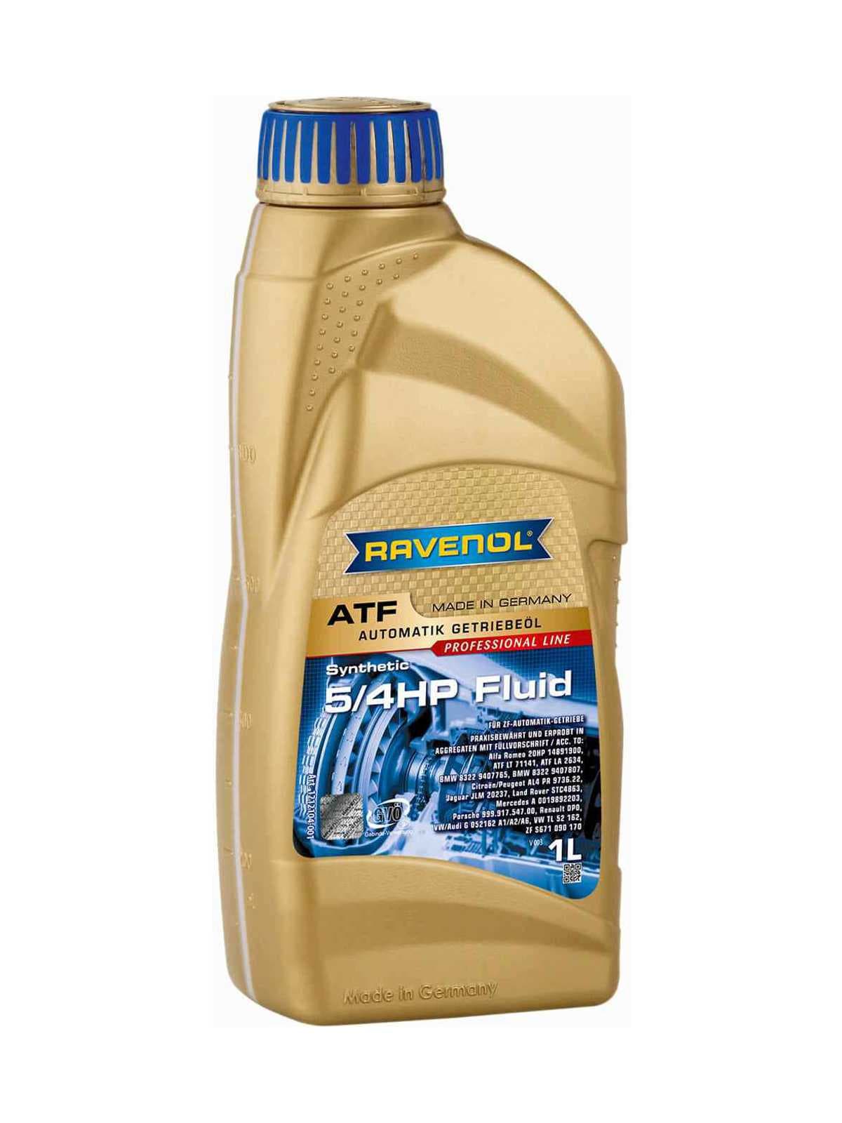 Трансмиссионное масло RAVENOL ATF 5/4 HP Fluid | масло для акпп ZF 4/5-и  ступенчатая купить в официальном магазине RAVENOL с доставкой по России -  OIL-CENTR