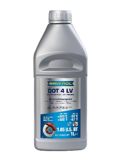 Тормозная жидкость RAVENOL DOT 4 LV (1л)