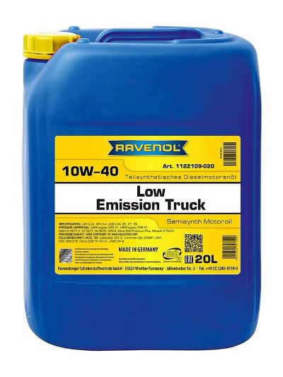 Моторное масло RAVENOL LET SAE 10W-40 (20л)