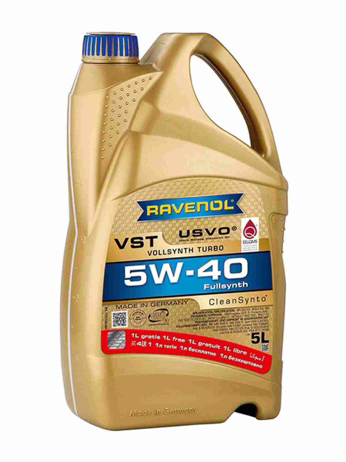 Моторное масло RAVENOL VST SAE 5W-40 акция
