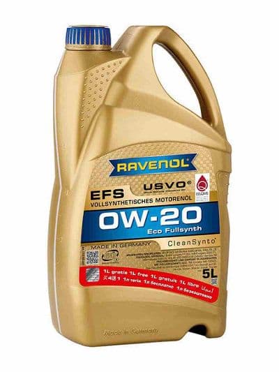 Моторное масло RAVENOL EFS SAE 0W-20 акция (4+1л)
