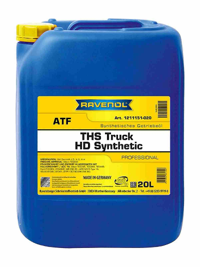 Трансмиссионное масло RAVENOL ATF THS Truck HD Synthetic (20л)