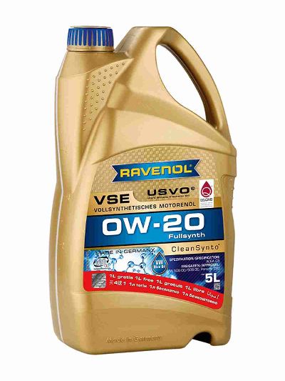 Моторное масло RAVENOL VSE SAE 0W-20 акция (4+1л)