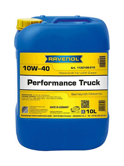 Моторное масло RAVENOL Performance Truck SAE 10W-40 (10л)