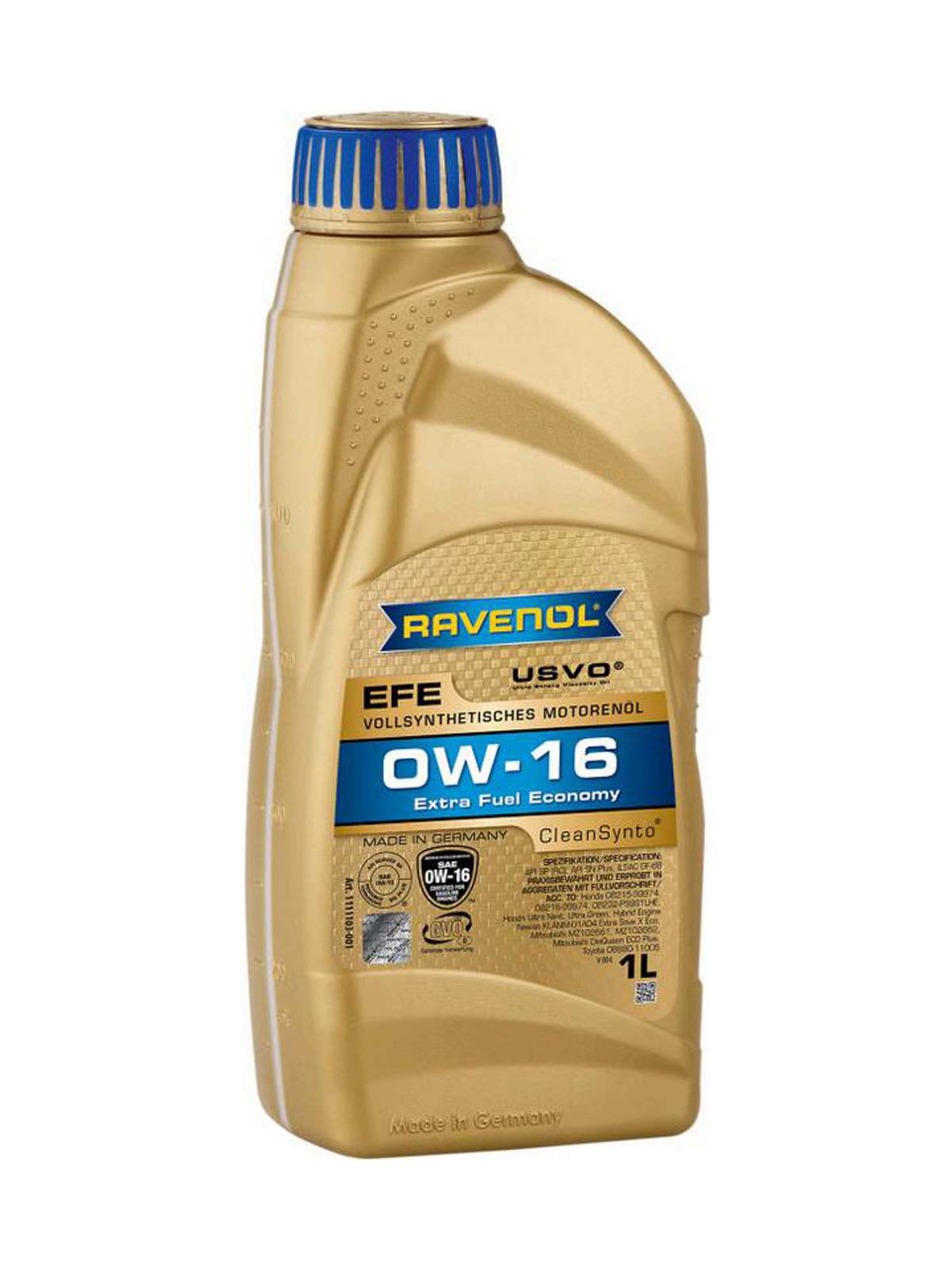 Моторное масло RAVENOL EFE SAE 0W-16 (1л)