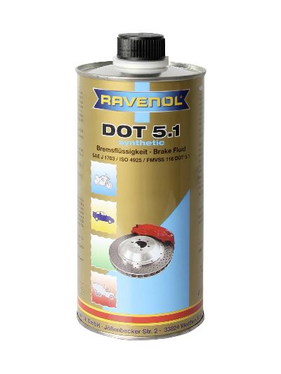Тормозная жидкость RAVENOL DOT 5.1 (1л)