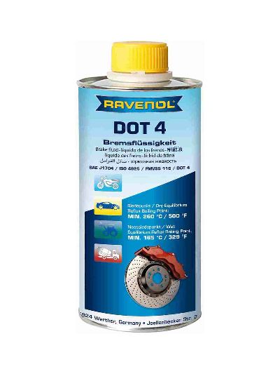 Тормозная жидкость RAVENOL DOT 4 (0,5л)