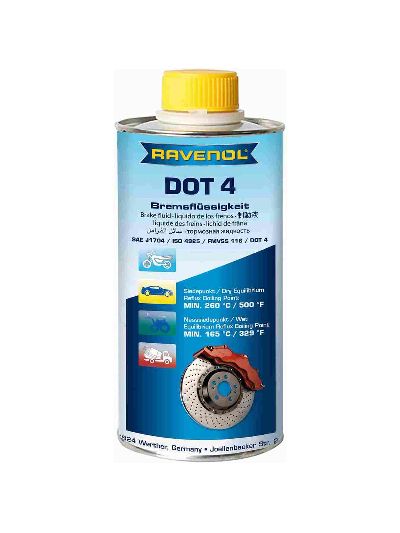Тормозная жидкость RAVENOL DOT 4 (0,25л)