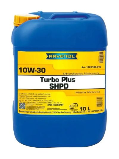 Моторное масло RAVENOL Turbo-Plus SHPD SAE 10W-30 (10л)