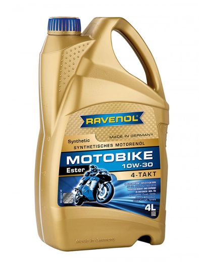 Моторное масло RAVENOL Motobike 4-T Ester SAE 10W-30 (4л)
